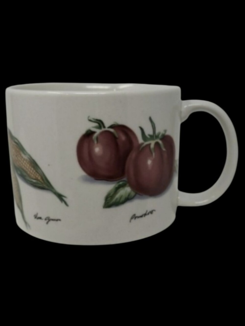 TABLETOPS UNLIMITED "FRESH VEGETABLES" COFFEE MUG/CUP